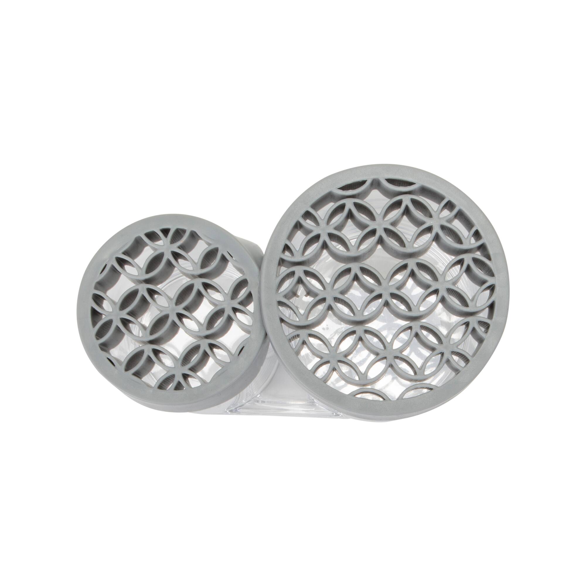 Simplify Gray 2 Compartment Cosmetic Brush Holder